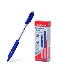 Ручка гелевая ErichKrause® ErgoLine Erase синяя сo стираемыми чернилами