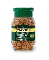 Кофе растворимый Jacobs "Monarch", сублимированный, стеклянная банка, 190г