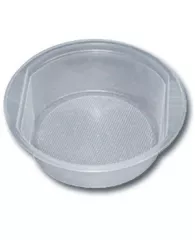 Тарелки одноразовые суповые OfficeClean, набор 100 шт., ПС, белые, 0,5 л, 14,5 см, хол/гор