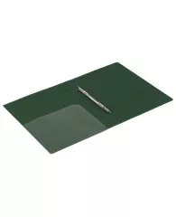 Папка с металлическим скоросшивателем и внутренним карманом BRAUBERG "Диагональ", темно-зеленая, до