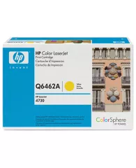 Картридж лазерный HP (Q6462A) ColorLaserJet CM4730, желтый, оригинальный, ресурс 12000 стр.