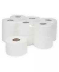 Туалетная бумага  в больших рулонах Focus Eco Jumbo 200 1сл.,100% цел., 200 м.,12 рул./пач.