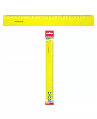Линейка 30 см ErichKrause® Neon, 30 см, желтый, в флоупаке