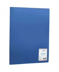 Папка с 80 вкладышами OfficeSpace А4, 30мм, 600мкм, пластик, синяя