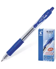 Ручка гелевая автоматическая Pilot "G-2" синяя, 0,5мм, грип