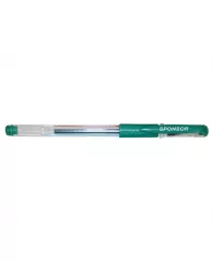 Ручка гелевая Sponsor с рез.упором 0,5мм зеленая