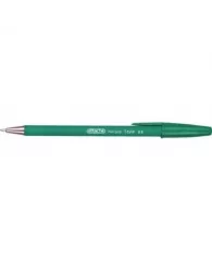 Ручка шариковая Attache Style зеленая прорезин.корп.