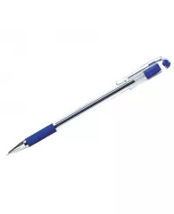 Ручка шариковая Berlingo Mega Soft масл.осн. с рез.манж синяя