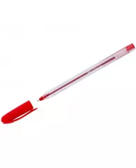 Ручка шариковая Berlingo "Triangle 100T" красная, 0,7мм, трехгран., игольчатый стержень