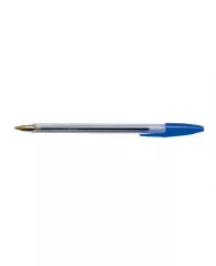 Ручка шариковая BIC "Cristal", СИНЯЯ, корпус прозрачный, узел 1 мм, линия письма 0,32 мм, 847898