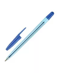 Ручка шариковая Стамм "111 Офис" корп. тонированный синий, толщина письма 1мм, ОФ999, синяя