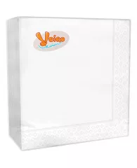 Салфетки бумажные Veiro 2-слойные, 33*33см, белые, 25шт.