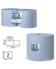 Протирочная бумага в рулонах Tork "Advanced"(W1/W2) ЦВ, 2-слойная, 255м/рул., синий