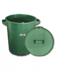 Контейнер для мусора RUBBERMAID без крышки, 90л зеленый