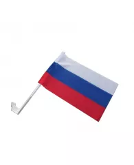 Флаг РФ (24х36 см) с автомобильным кронштейном
