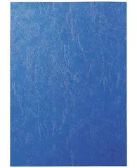 Обложки картонные для переплета, А4, КОМПЛЕКТ 100 шт., тиснение под кожу, 230 г/м2, синие