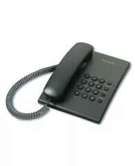 Телефон проводной Panasonic KX-TS2350RUB, повторный набор, черный