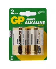 Батарейка GP Alkaline D 2шт/уп 1.5В LR20