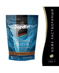 Кофе растворимый JARDIN "Colombia medellin", сублимированный, 150 г, мягкая упаковка