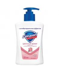 Мыло жидкое Safeguard "Цветочный аромат", антибактериальное, с дозатором, 225мл