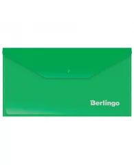 Папка-конверт на кнопке Berlingo С6 180мкм, зеленая