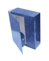 Короб Attache 150 мм синий мрамор ламинированный картон на кнопке
