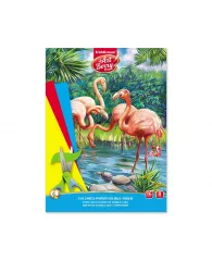 Набор бумаги цветной А4 8цв 16л 2-стор ArtBerry® Фламинго