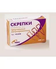 Скрепки Kores 33мм 100шт