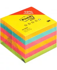 Блок-кубик Post-it 654-RNBW радуга плюс  76х76, 4 цвета, 6 бл.х100 л.