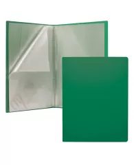 Папка с 20 прозрачными карманами ErichKrause® Soft зеленая