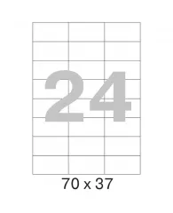 Этикетки самоклеящиеся Office Label 70х37 мм./24шт.на листе А4 (100л./уп)