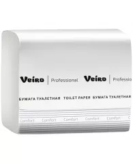 Туалетная бумага VEIRO (L1) Comfort лист., 250л, 21х10,8, 2-сл (комплект 30шт.)