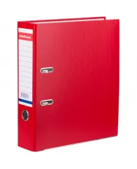 Папка-регистратор ErichKrause® "Standard", 70мм, бумвинил, нижний метал. кант, красная