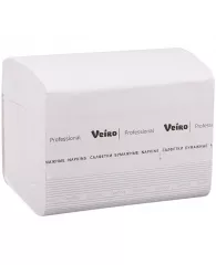 Салфетки бумажные Veiro Professional "Comfort", V-сложение, 2-слойные, 21*16см., белые, 220шт.