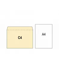Конверт Белый C4 BusinessPost 229х324 отр/полоса (25шт/уп)