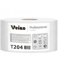 Бумага туалетная Veiro Professional "Comfort"(Q2, Т2) 2-слойная, 170м/рул, тиснение, белая