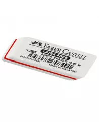 Ластик Faber-Castell "Latex-Free", скошенный, синтетический каучук, 50*19*8мм