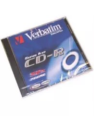 Диск CD-R Verbatim 700Mb 52x Slim цена за 1 шт
