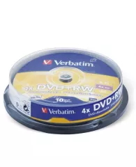 Диски DVD+RW VS 4,7 Gb 4x 10шт Cake Box VSDVDPRWCB1001