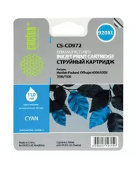 Картридж струйный CACTUS (CS-CD972) для HP Officejet 6000/6500/7000, голубой