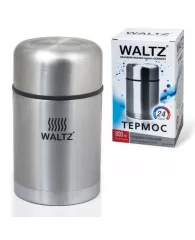 Термос WALTZ (ВАЛЬЦ) универсальный с широким горлом, 0,8 л, нержавеющая сталь