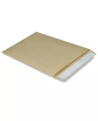 Конверт-пакет В4 плоский (250х353 мм) до 140 листов, крафт-бумага, отрывная полоса, 380090