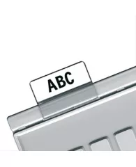 Окно индексное картотечное Han для разделителей А5 А6 комплект 10шт прозрозрачный