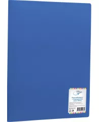 Папка с 10 вкладышами OfficeSpace А4, 9мм, 400мкм, пластик, синяя