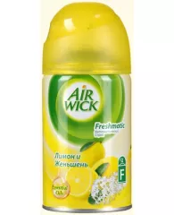 Освежитель воздуха Airwick картридж аэрозольный Лимон и женьшень 250мл