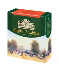 Чай AHMAD (Ахмад) "English Breakfast", черный, 100 пакетиков по 2 г, 600i-08