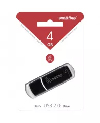 Внешний накопитель Flash USB-Drive 4Gb Smart Buy Crown черный SB4GBCRW-K