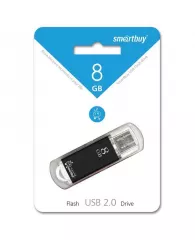 Внешний накопитель Flash USB-Drive 8Gb Smart Buy V-Cut черный SB8GBVC-K