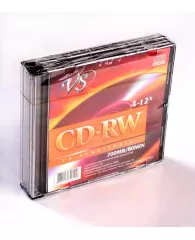 Диск CD-RW 700Mb VS 4-12x Slim Box (5 шт)