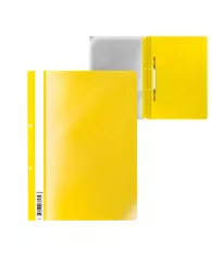 Папка-скоросшиватель с перфорацией пластиковая ErichKrause® Economy, A4, желтый